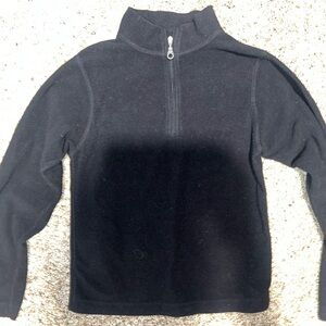 Black Obermeyer Girls Half-Zip Pullover Sweatshirt Fleece XL